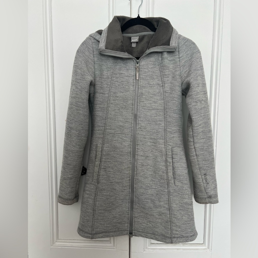 Women’s Bench Grey Mid-Length Sweater Jacket Size Small